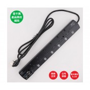 6位13A拖板12尺電源線 獨立開關 (3USBA + 1USBC) 6.2A USB 充電器