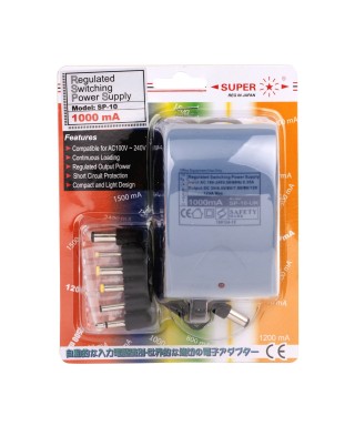 1000mA 交/ 直流電源轉接器