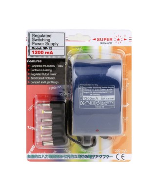 1200mA 交/ 直流電源轉接器