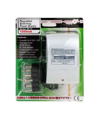1500mA 交/ 直流電源轉接器