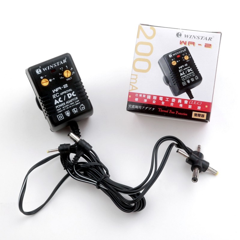 200mA 交/ 直流電源轉接器