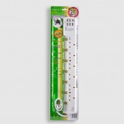 6位13A拖板6尺電源線 獨立開關 (5USBA + 1USBC) 8.2A USB 充電器