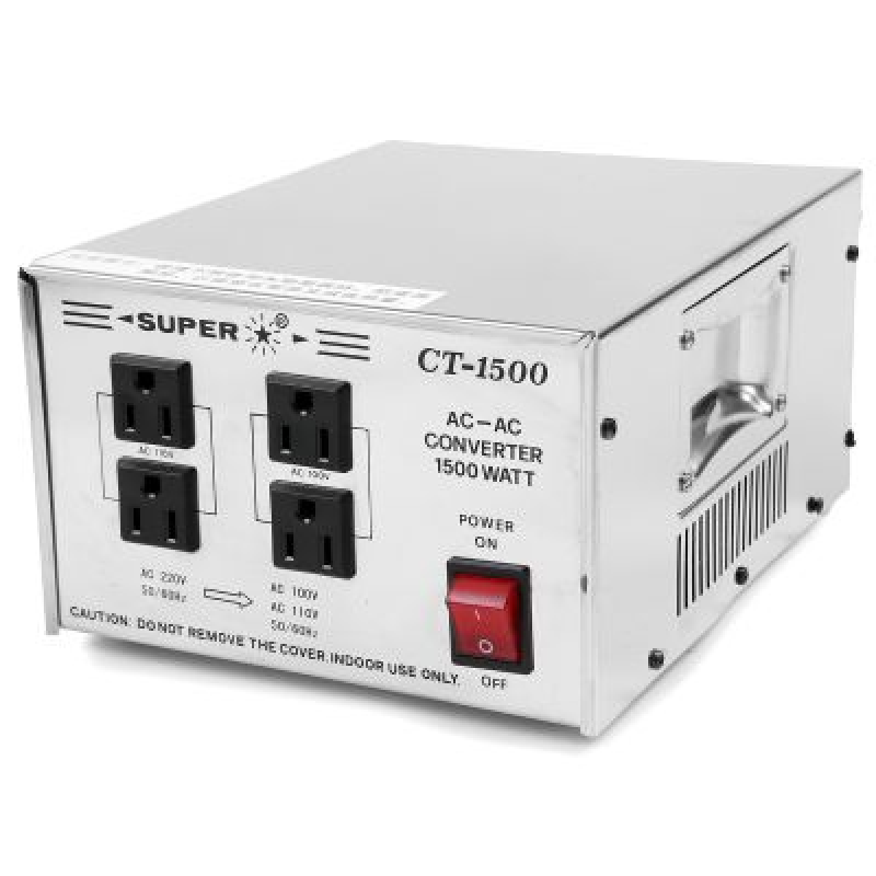 不鏽鋼外殼 1500 瓦 AC/AC 電源降壓器