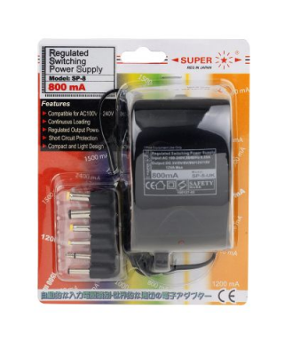 800mA 交/ 直流電源轉接器