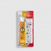 2位13A拖板12尺電源線 獨立開關 (2USBA + 1USBC) PD20W USB 充電器