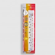 6位13A拖板12尺電源線 獨立開關 (2USBA + 1USBC) PD20W USB 充電器