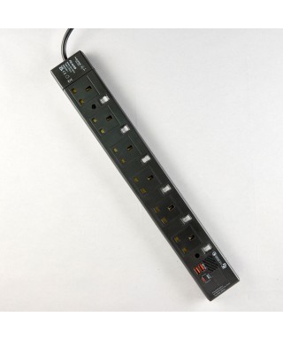 6位13A拖板6尺電源線 獨立開關 (2USBA + 1USBC) PD20W USB 充電器