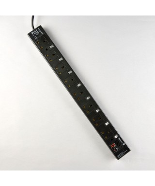 8位13A拖板6尺電源線 獨立開關 (2USBA + 1USBC) PD20W USB 充電器