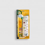 2位13A拖板6尺電源線 獨立開關 (2USBA + 1USBC) 3.2A USB 充電器