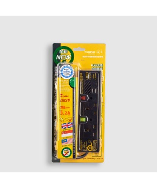 2位13A拖板12尺電源線 獨立開關 (2USBA + 1USBC) 3.2A USB 充電器