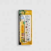 3位13A拖板6尺電源線 獨立開關 (2USBA + 1USBC) 3.2A USB 充電器