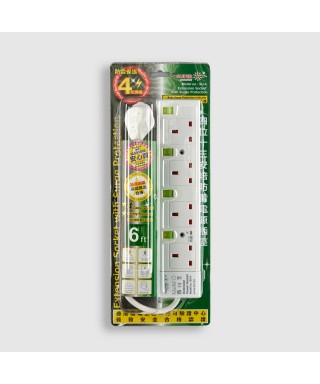 防雷保護功能4位電源插座12尺電源線
