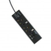 2位13A拖板12尺電源線 獨立開關 (2USBA + 1USBC) 3.2A USB 充電器