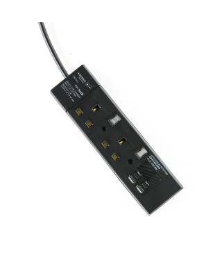 2位13A拖板12尺電源線 獨立開關 (2USBA + 1USBC) 3.2A USB 充電器